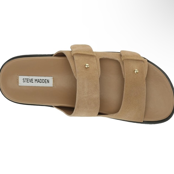 Tan Slide Sandals - Picture 4 of 7